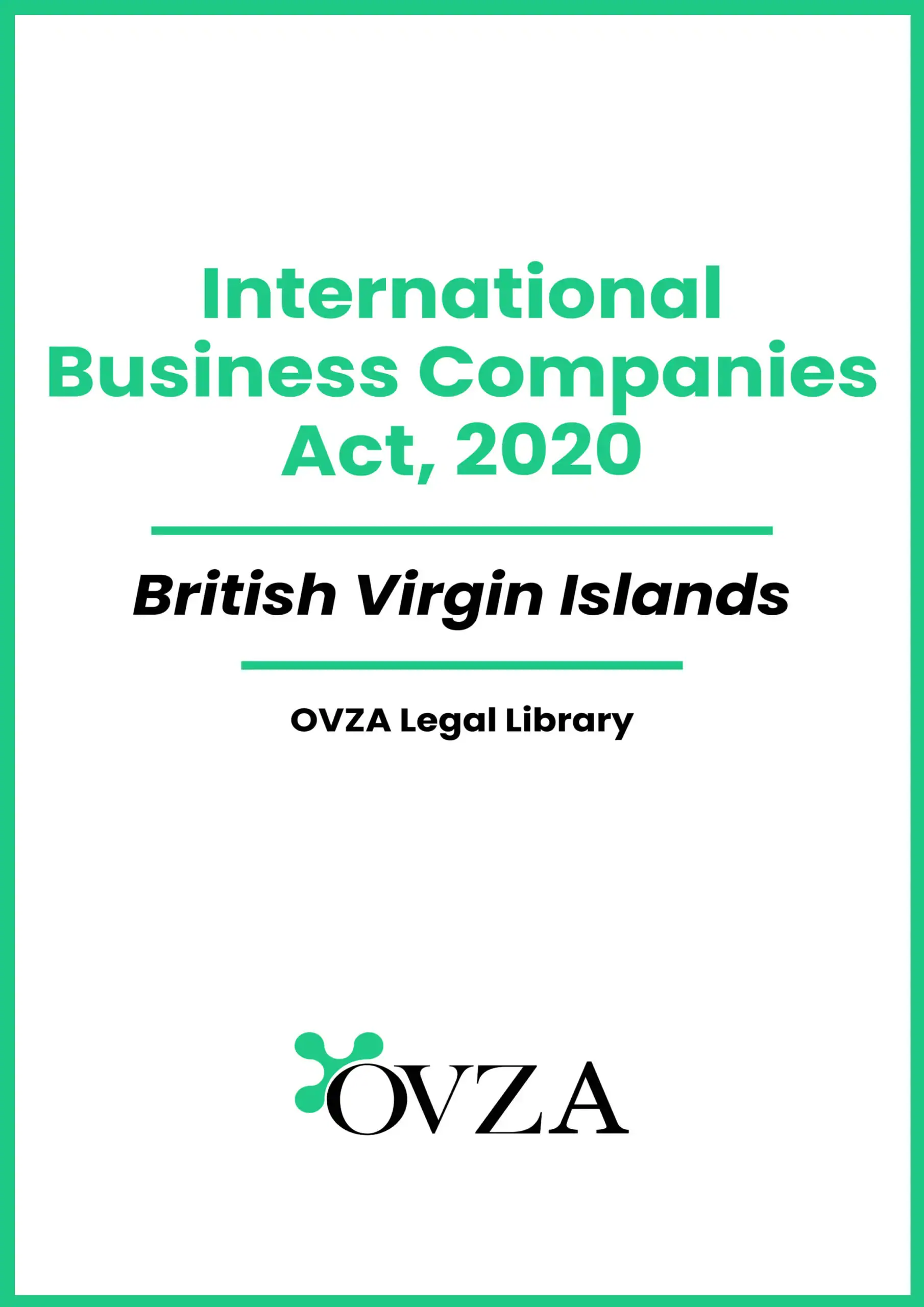 British Virgin Islands Offshore Law