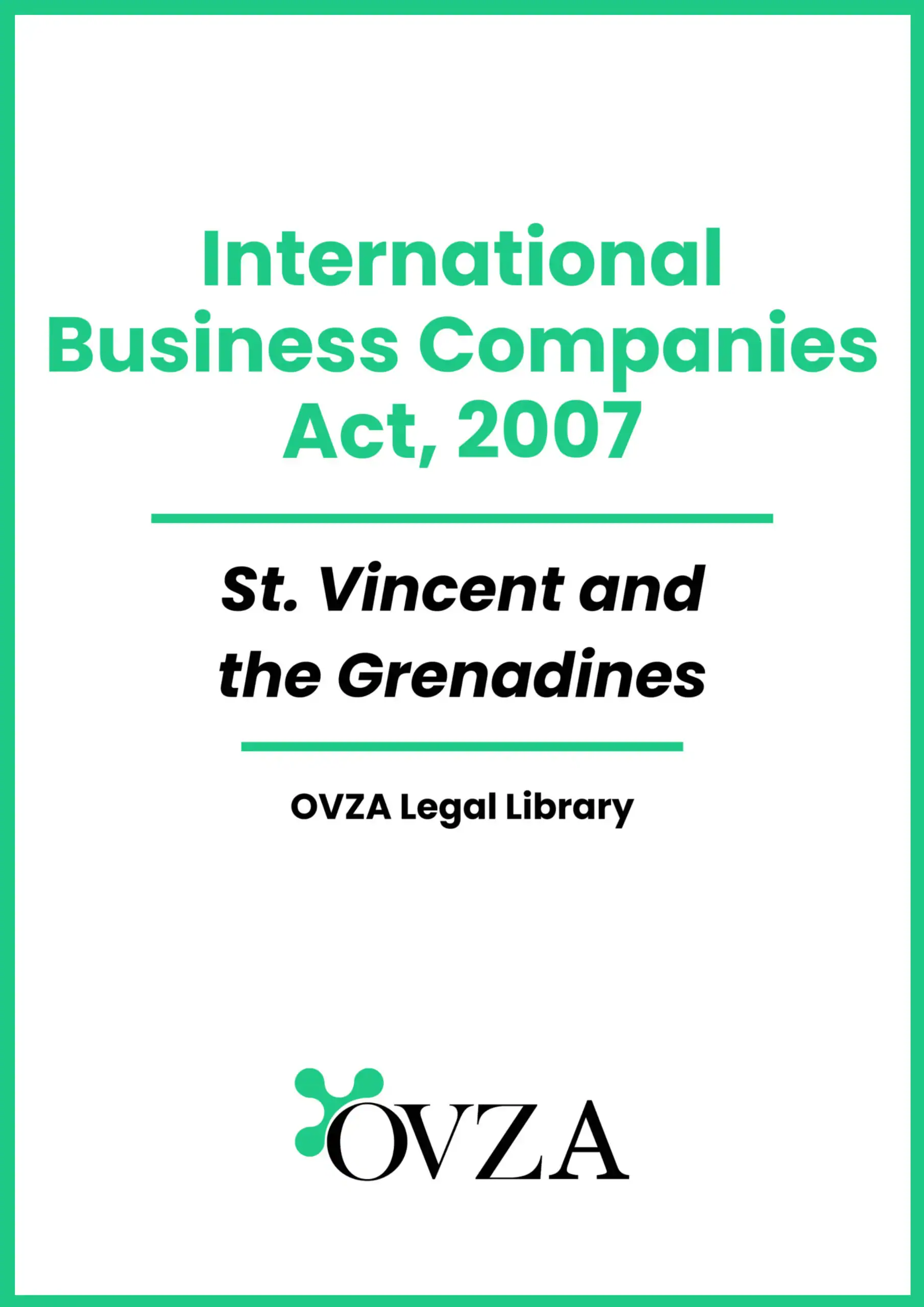 St. Vincent and the Grenadines Offshore Law